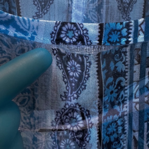 Style & co. Womens XL Shell & Cami Top Paisley Sheer Blouse & Tank - Picture 3 of 14